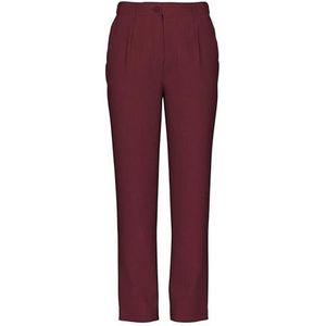 PIECES - PCKamil - Bandplooibroek - Kersrood - High Waist