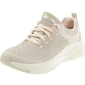 Skechers Arch Fit Infinite Adventure Sneaker voor dames, Natuurlijk Licht Roze, 39 EU