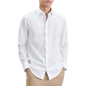 Seidensticker Men's X-Slim Fit Shirt met lange mouwen, wit, 41, wit, 41