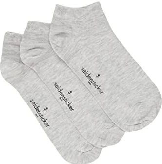 Seidensticker - Heren Sneaker Sokken - Licht Grijs