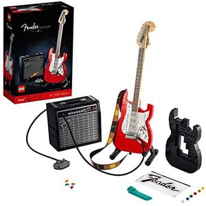 LEGO Ideas Fender Stratocaster Gitaar Bouwpakket voor Volwassenen met 65 Princeton Reverb Versterking en Originele Accessoires, Cadeau voor Mannen en Vrouwen, Hem en Haar 21329