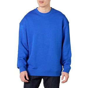 Amazon Essentials Heren oversized fit sweatshirt met ronde hals (verkrijgbaar in groot en lang), felblauw, L