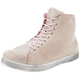 Andrea Conti Damessneakers met veters, zilvergrijs/roze, 40 EU, Zilvergrijs roze, 40 EU