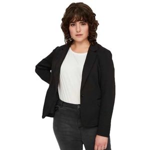 VERO MODA CURVE Dames VMJULIA LS NOOS Curve Blazer, Black, 46, zwart, 46 grote maten