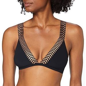 sloggi Shore Dames Mili Atoll Triangle Bikini bovendeel, zwart, L, zwart, L