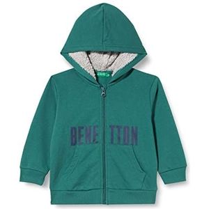 United Colors of Benetton Sweatshirt met capuchon voor kinderen en tieners, bosgroen 0u1, 5 Jaar