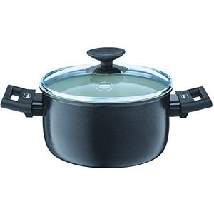 Berndes Alu Specials Smart kookpan 20 cm met glazen deksel, aluminium, wit, keramiek, 3,5 liter