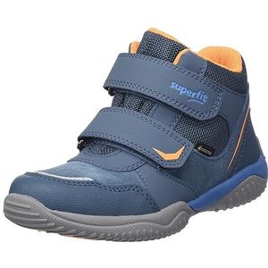 Superfit STORM licht gevoerde Gore-Tex sneakers voor jongens, Blauw Oranje 8040, 39 EU Schmal
