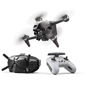 DJI FPV Combo- First-Person View Drone Flycam Quadrocopter UAV, 4k Video, Superbreed 150° Gezichtsveld, Meeslepende Vliegervaring, OcuSync 3.0 Transmissiesysteem, Noodrem en zweven