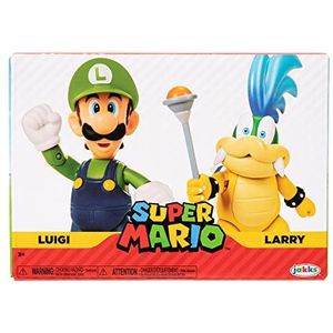 Jakks pacific World of Nintendo Super Mario Luigi & Larry 4-Inch Figure 2-Pack