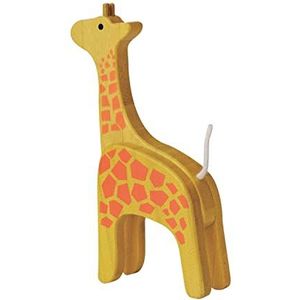 Everearth Speelfiguur Giraffe Geel 10x18x4 Cm