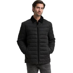 TOM TAILOR Heren 1048277 jas, 38837-Black Grey Melange, XXL, 38837 - Zwart Grijs Melange, XXL