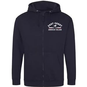 AMERICAN COLLEGE USA Sweatshirt met print, warme kleding, uniseks, kinderen, jongens en meisjes, casual, model ACSZW2, marineblauw, 16 jaar, Blauw, 16 ans