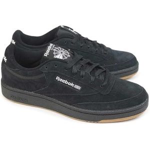 Reebok Club C 85 uniseks-volwassene Sneakers,CBLACK/FTWWHT/RBKLE3,CBLACK/FTWWHT/RBKLE3