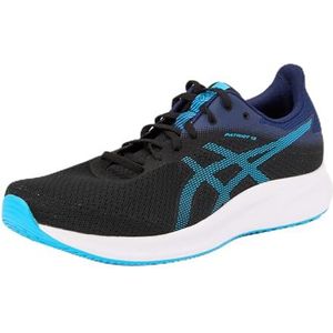 Asics Heren Patriot 13 Sneaker, 11 UK, Zwart Digitaal Aqua, 46.5 EU