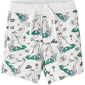 NAME IT Boy's NMMJESSE SWE UNB PB Shorts, lichtgrijs melange, 92, lichtgrijs gem., 92 cm