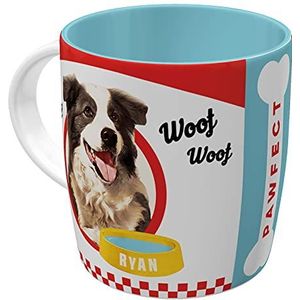 Nostalgic-Art Retro koffiemok, Better Together Dogs – Geschenkidee voor hondenbezitters, gemaakt van keramiek, vintage design met spreuk, 330 ml