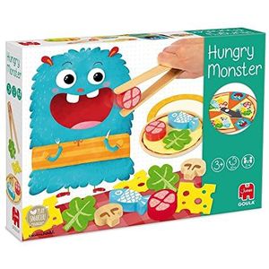 Goula Hungry Monster - Kinderspel | Educatief spel | Vanaf 3 jaar | 2-4 spelers | Maak je eigen pizza!