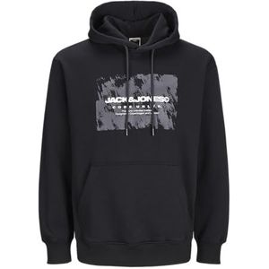 Jack & Jones Jcoaero Sweatshirt met capuchon aan de voorkant, zwart, M