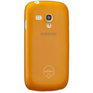 Ozaki OC700OG O!Coat 0.4 Jelly ultra dunne beschermhoes voor Samsung Galaxy S III mini i8190 oranje