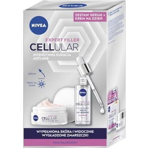 Nivea Set van 2 stuks - CELLULAR EXPERT FILLER dagcrème en serum (1 x 50 ml, 1 x 30 ml)