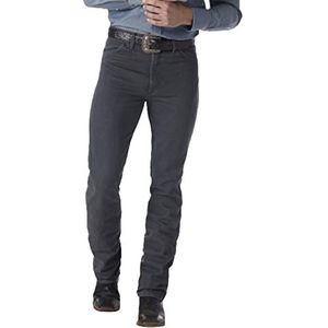 Wrangler Cowboy Cut Stretch Slim Fit Jeans voor heren, Houtskool Grijs, 31W / 32L