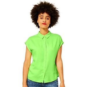 Street One Dames A343334 Blouse met korte mouwen, Peppy Green, 40