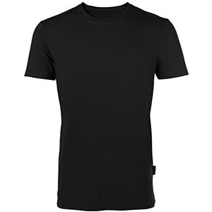 HRM Heren Luxe Ronde Hals T-shirt, Zwart, Maat S I Premium Heren T-shirt met Ronde Hals Gemaakt van 100% Organisch Katoen I Basic T-shirt Wasbaar tot 60°C, Hoogwaardige & Duurzame Herenkleding