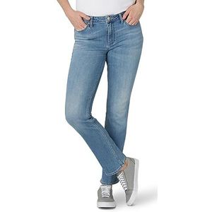 Lee Dames Regular Fit Straight Leg Jean, Anker, 34 NL/Lang