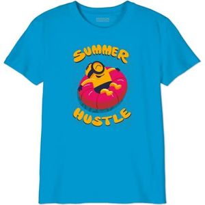 The Minion Monsters T-shirt voor jongens, Aqua, 8 Jaren