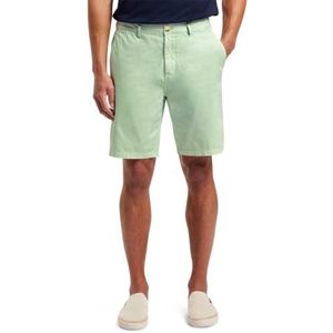 Stuart- Garment-Dyed CottonBlend Twill Short, Seafoam 0514, 30W