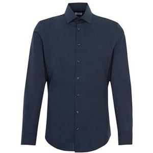 Seidensticker Zakelijk overhemd voor heren, donkerblauw, 44