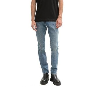 TOM TAILOR Josh Regular Slim jeans met stretch voor heren, 10119 - Used Mid Stone Blue Denim, 29W / 30L