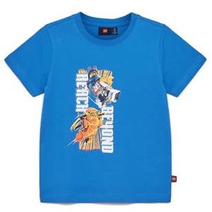 LEGO T-shirt voor jongens, blauw (middle blue), 98 cm
