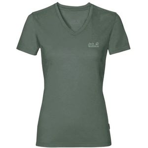 Jack Wolfskin Crosstrail T-shirt voor dames, korte mouwen, groen, model XS 2022, T-shirt, korte mouwen