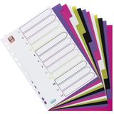 ELBA kunststof register 12-delig 1 Register gesorteerde kleuren