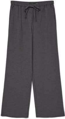 Vmmilly - Low Waist Broek - Wide Leg Fit - Koordsluiting - Zijzakken