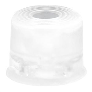 WAGNER vloerdeurstopper/wanddeurstopper VULKANO SMALL - diameter Ø 35 x 25 mm, buffer van hoogwaardig massief rubber, transparant, om te schroeven - Made in DE - 15523021