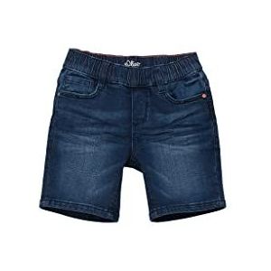 s.Oliver Jongens Jeans Bermuda, Fit Pelle, blauw, 116 cm