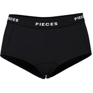 PIECES short PCLOGO zwart