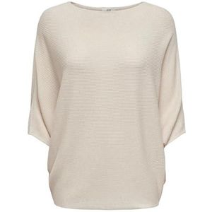 JdY Jdynew Behave Batsleeve KNT Noos pullover voor dames, Eggnog/Detail: melange, M