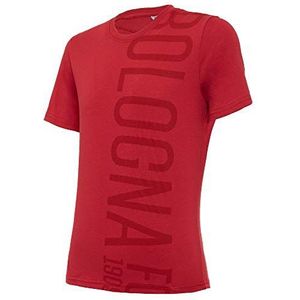 Macron Bfc Merch Ca T-shirt Fan Jersey Cottonpoly Ros Jr, katoen kinderen rood Bologna FC 2020/21 jongens, rood, JXL
