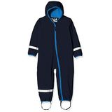 Playshoes Unisex baby softshell overall fleece gevoerd, blauw, 98 cm