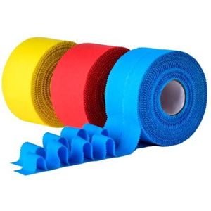 Kinesiologie-tape – 5 rollen – tapingpleister voor sport, neuromusculair, elastisch, kinesiotape – 5 cm x 5 meter – kleur roze