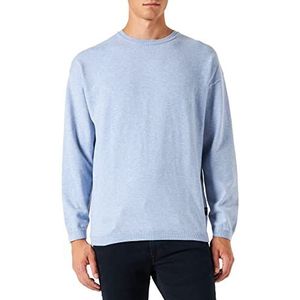 TOM TAILOR Denim Uomini Basic gebreide trui 1032313, 11486 - Brunnera Blue, M