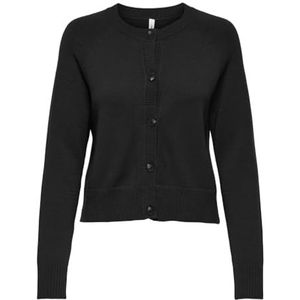 ONLY Onlkatia Ls korte cardigan Cc KNT, zwart, L