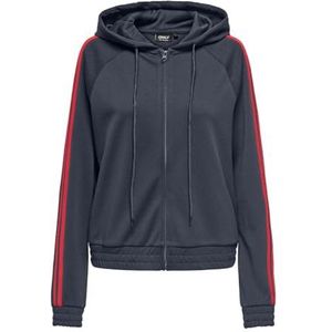 ONLY Dames Onlcayla Life L/S Zip Hood SWT, blauw (ombre blue), M