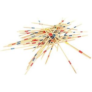 FLYPOP'S - Mikado – behendigheidsspel – 140781LIN – meerkleurig – hout – 2 tot 6 spelers – speelgoed voor kinderen – gezelschapsspellen – reisspellen – 18 cm x 1 cm – vanaf 4 jaar