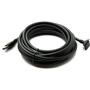 SYSTEM-S USB 3.0 kabel 5m type A stekker naar 3.0 micro stekker adapter hoek schroef