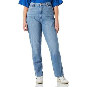 Wrangler Dames Mom Straight Jeans, Supertubes, 36W / 34L